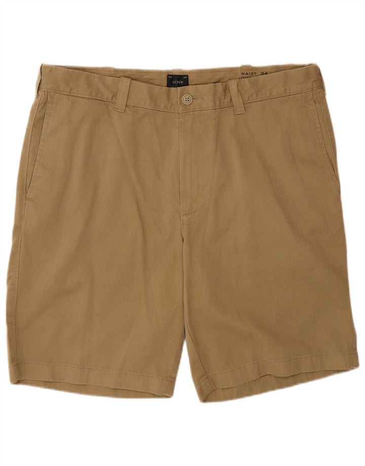J. Crew Mens Chino Shorts W34 Large Beige Cotton