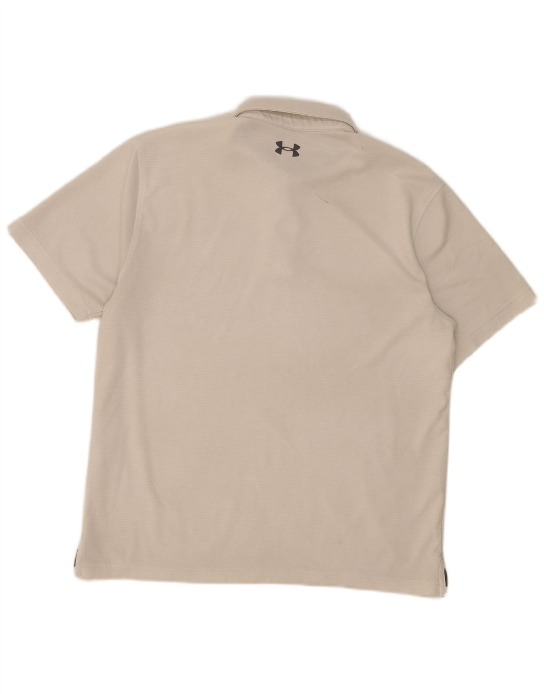 Under Armour Mens Polo Shirt Large White Polyester Sports