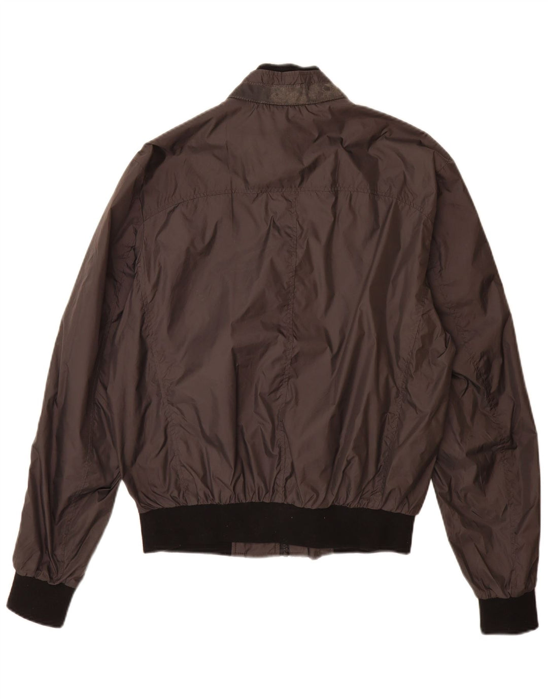 Fay Womens Bomber Jacket UK 16 Large Brown Polyamide