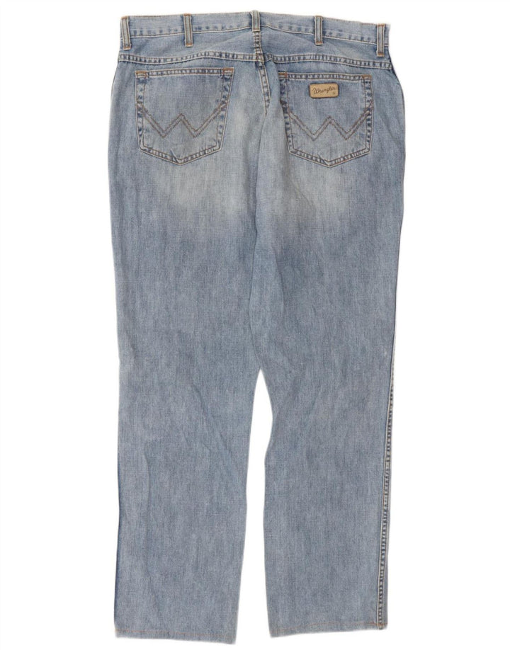 Wrangler Mens Texas Straight Jeans W36 L32 Blue Cotton