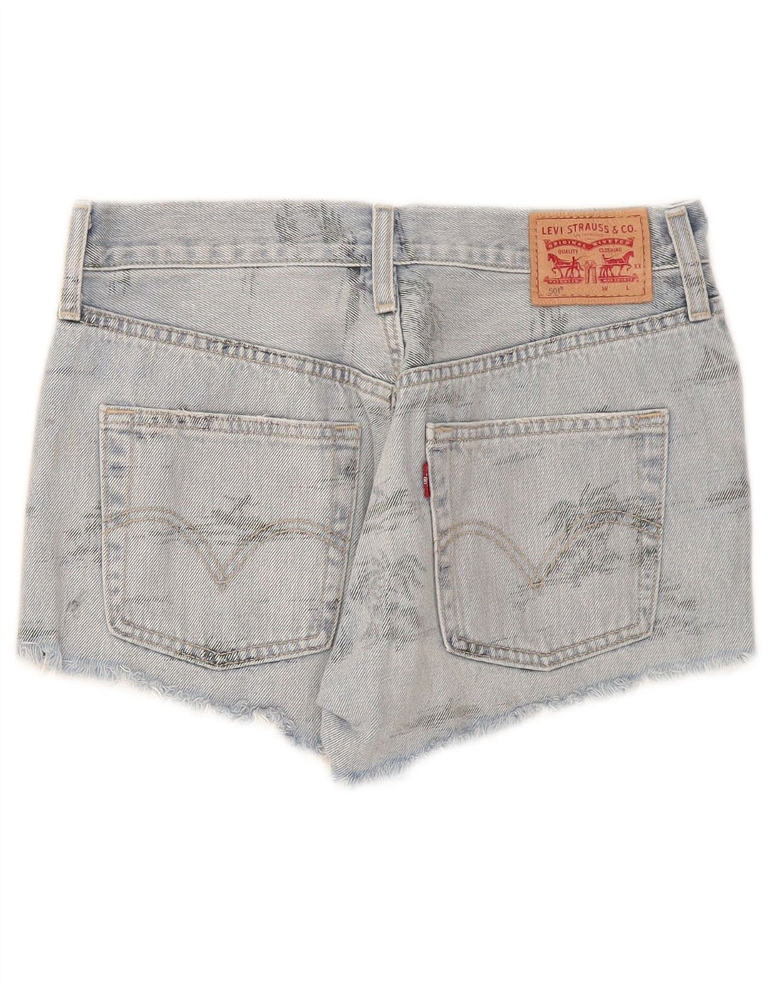 Levi's Womens 501 Denim Shorts W26 Small Blue Cotton