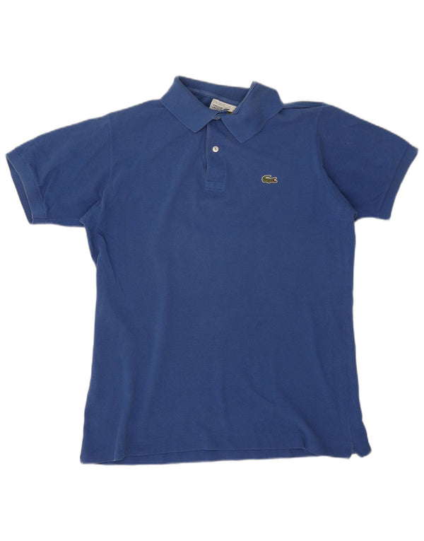 Lacoste Mens Polo Shirt Size 4 Medium Blue Cotton