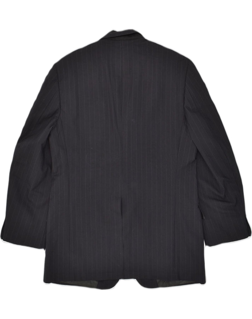 BROOKS BROTHERS Mens 2 Button Blazer Jacket UK 38 Medium Black Pinstripe | Vintage Brooks Brothers | Thrift | Second-Hand Brooks Brothers | Used Clothing | Messina Hembry 