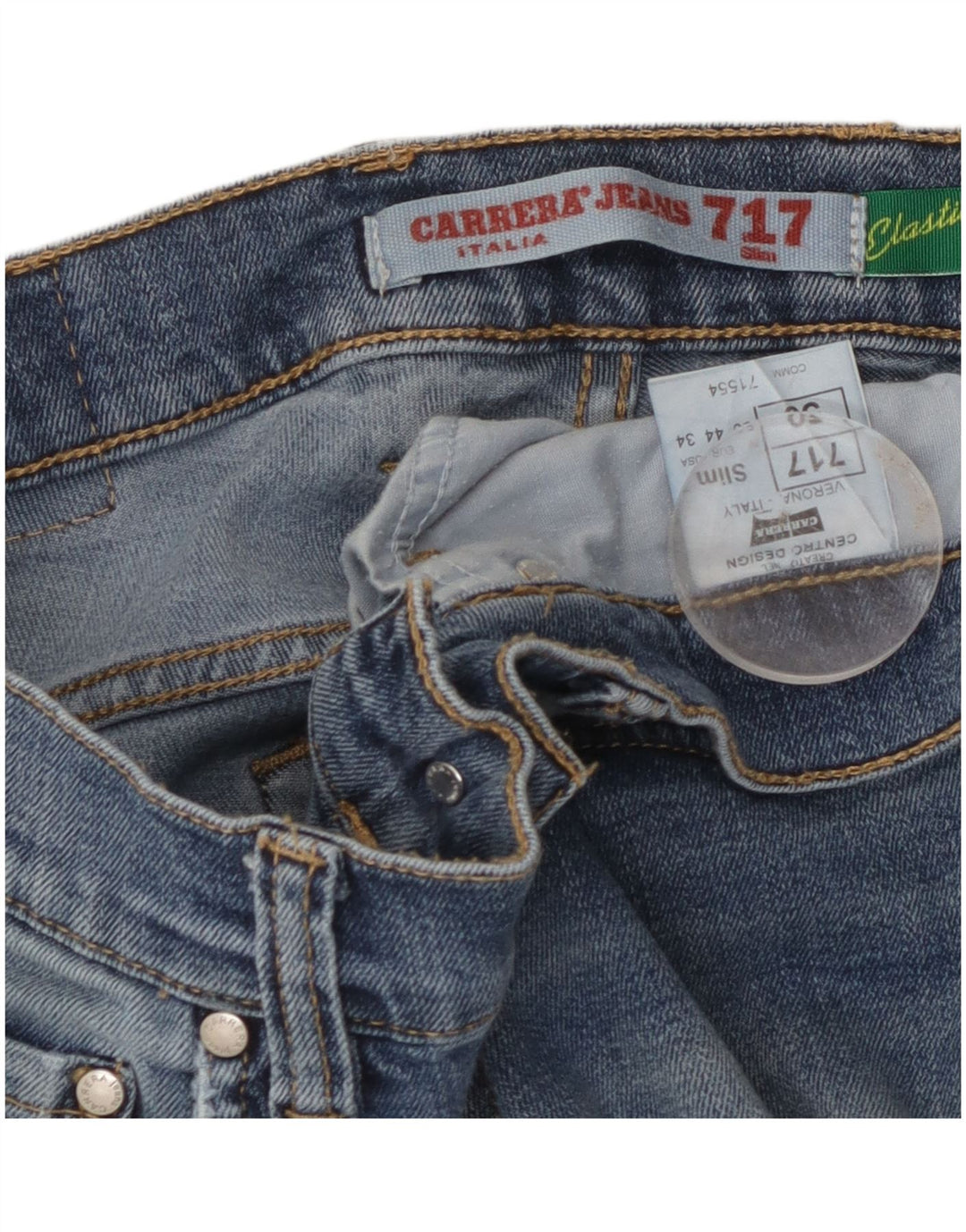 Carrera Mens 717 Slim Jeans IT 50 Large W34 L31 Blue Cotton