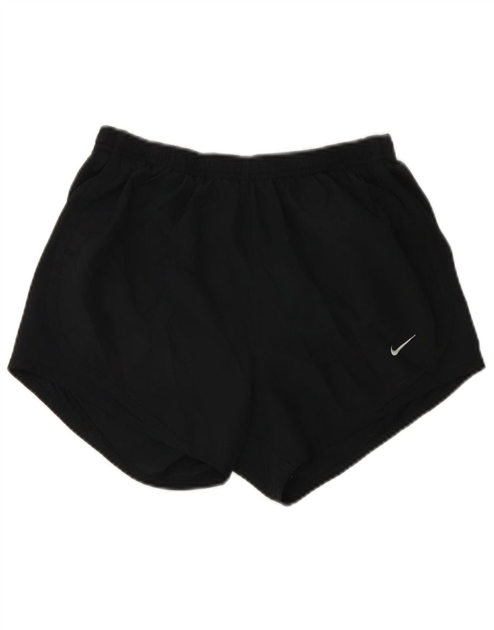 Nike Womens Dri Fit Sport Shorts UK 4 XS  Black Polyester