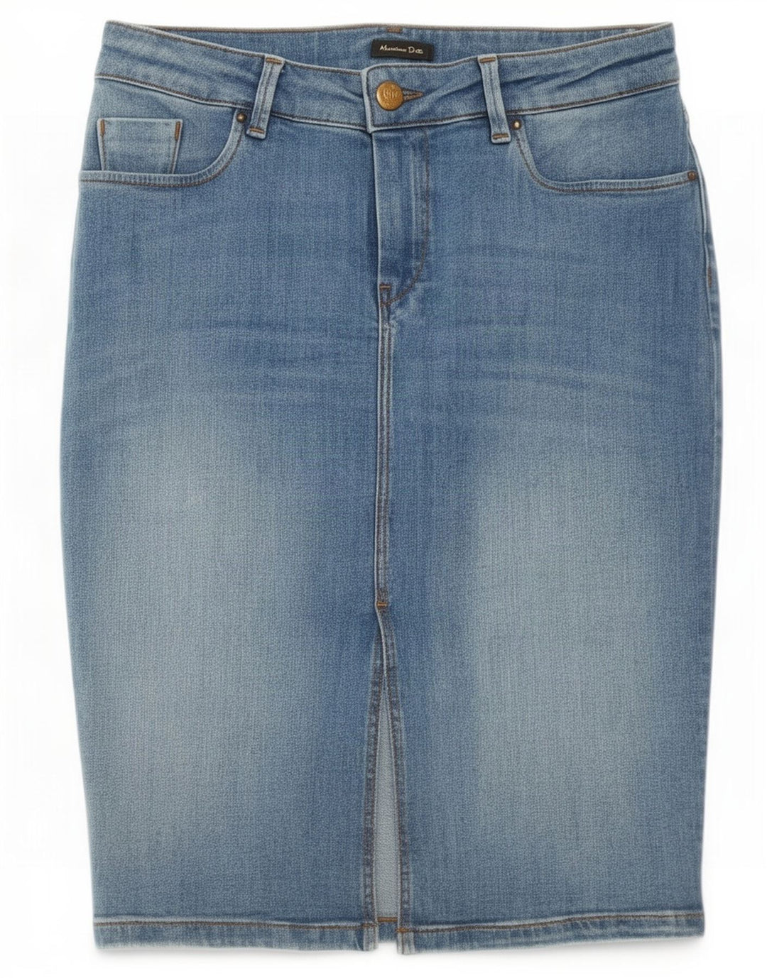 Massimo Dutti Womens Denim Skirt EU 38 Small W28 Blue