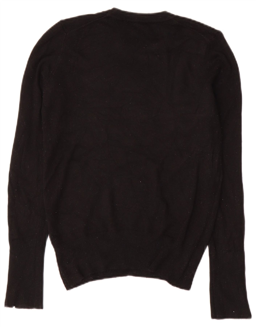 Zara Womens Crew Neck Jumper Sweater UK 10 Small Black