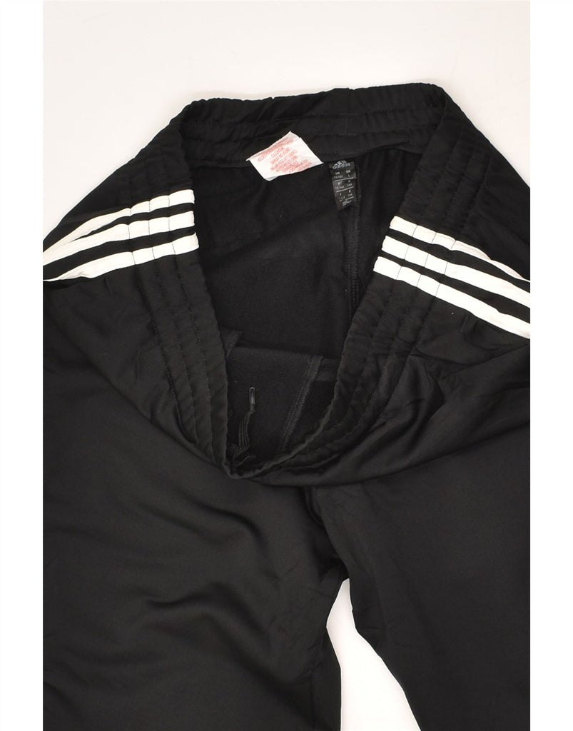 ADIDAS Boys Tracksuit Trousers Joggers 13-14 Years Black Polyester | Vintage Adidas | Thrift | Second-Hand Adidas | Used Clothing | Messina Hembry 