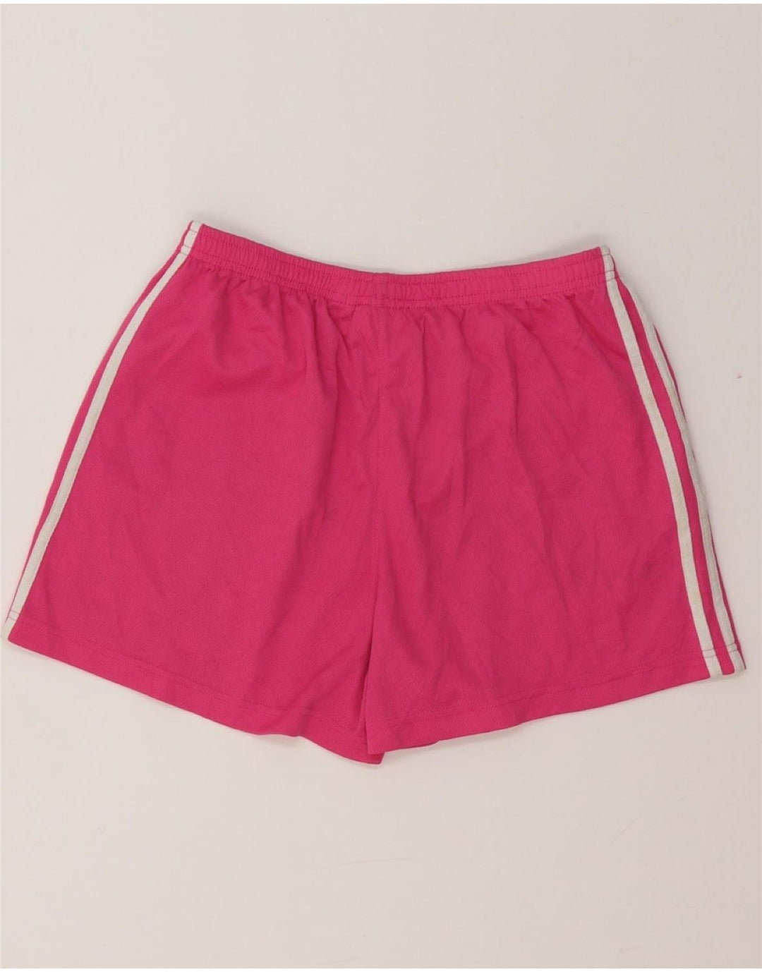 ADIDAS Womens Sport Shorts UK 14 Medium Pink Polyester