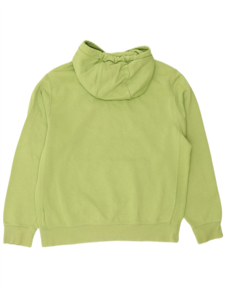 Nike Mens Hoodie Jumper Medium Green Cotton
