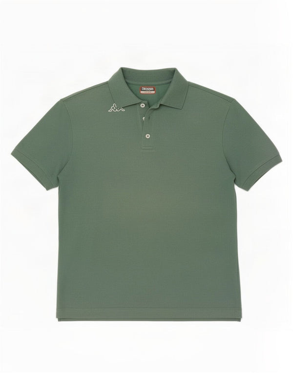 Kappa Mens Graphic Polo Shirt Large Green