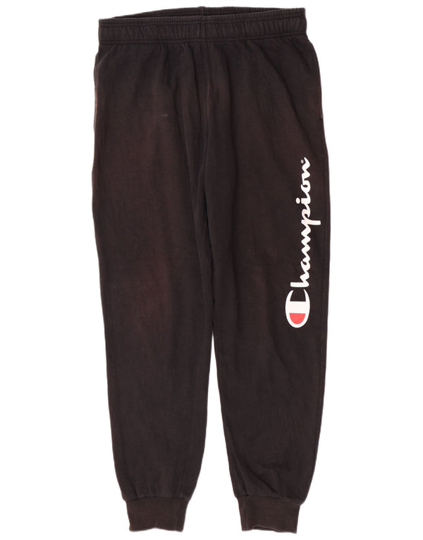 Champion Mens Tracksuit Trousers Joggers XL Black Cotton Sports