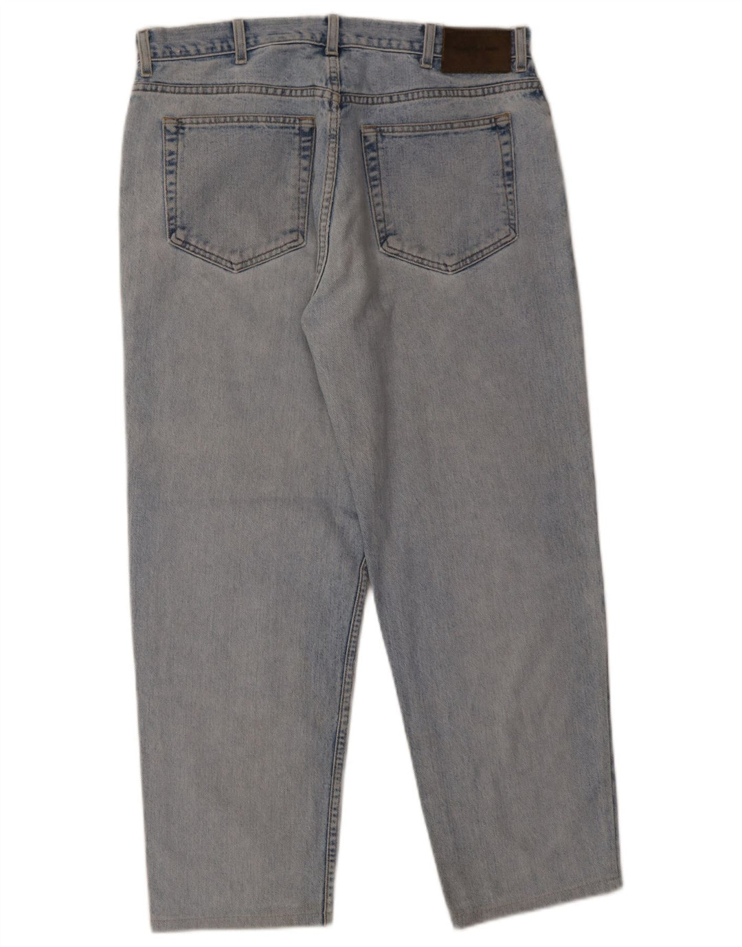 Calvin Klein Mens Straight Jeans W36 L27 Blue Cotton