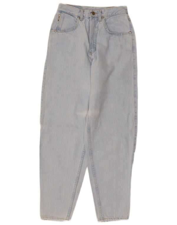 Mustang Womens High Waist Tapered Jeans W27 L28 Blue Cotton