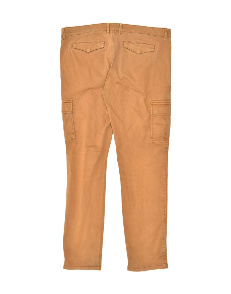 OVS Mens Slim Cargo Trousers W40 L33 Brown Cotton | Vintage OVS | Thrift | Second-Hand OVS | Used Clothing | Messina Hembry 