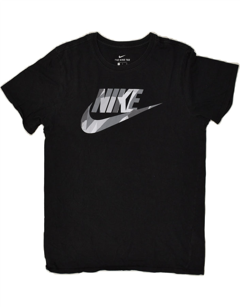 NIKE Mens Graphic T-Shirt Top Medium Black Cotton | Vintage Nike | Thrift | Second-Hand Nike | Used Clothing | Messina Hembry 