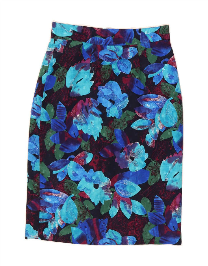 VINTAGE Womens Pencil Skirt W29 Medium  Multicoloured Floral Vintage Vintage and Second-Hand Vintage from Messina Hembry 