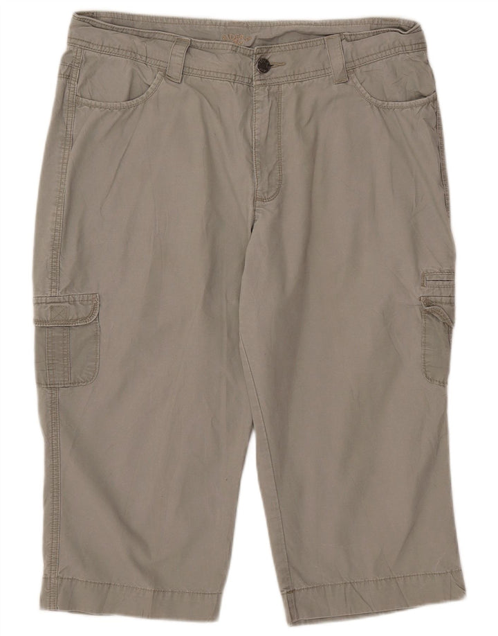 Lee Womens Raiders Cargo Shorts US 16 2XL W34  Grey Cotton