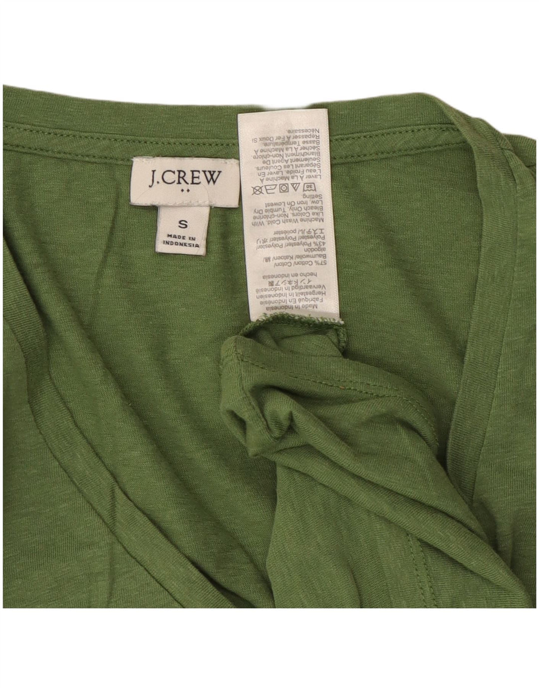 J. CREW Womens Vest Top UK 10 Small Green Cotton