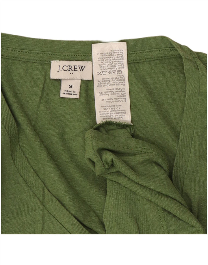 J. CREW Womens Vest Top UK 10 Small Green Cotton