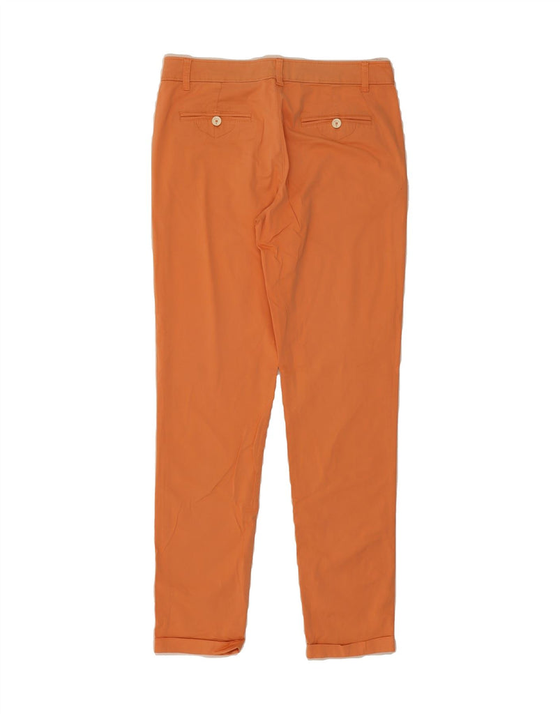 MASSIMO DUTTI Womens Casual Fit Chino Trousers US 6 Small W28 L29 Orange Vintage Massimo Dutti and Second-Hand Massimo Dutti from Messina Hembry 
