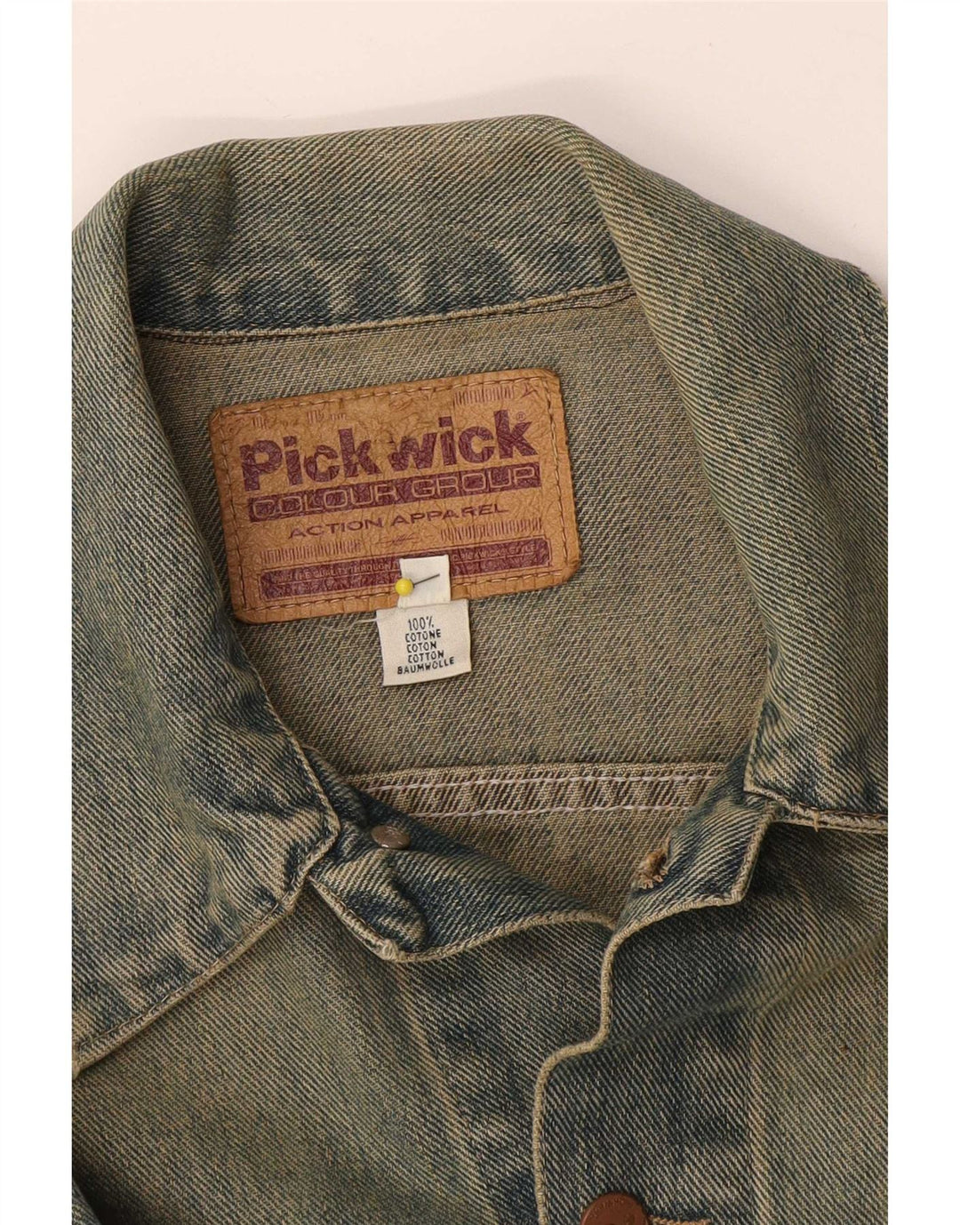 Pickwick Womens Denim Jacket UK 14 Large Blue Cotton
