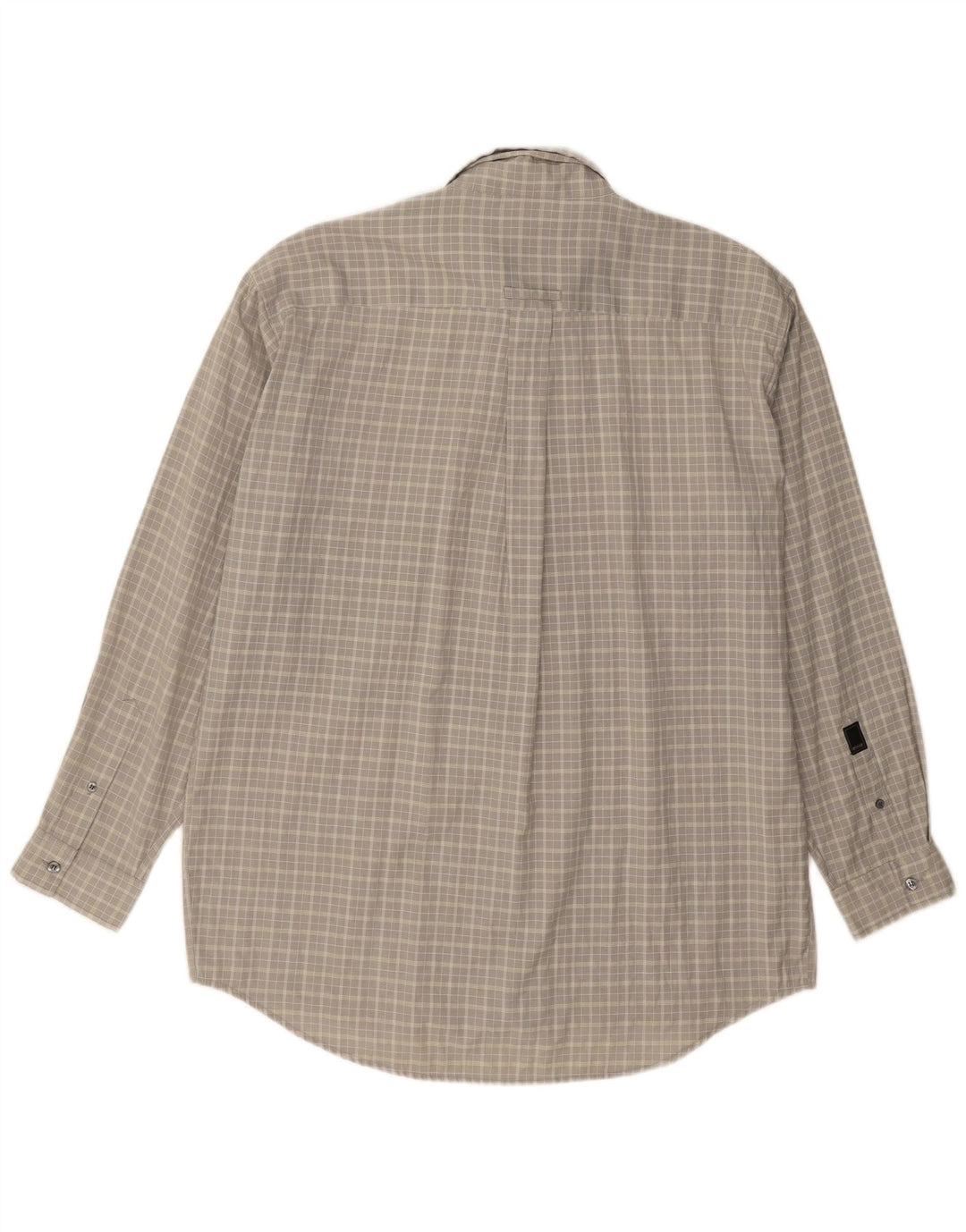 SCOTCH & SODA Mens Shirt Large Grey Check Polyester