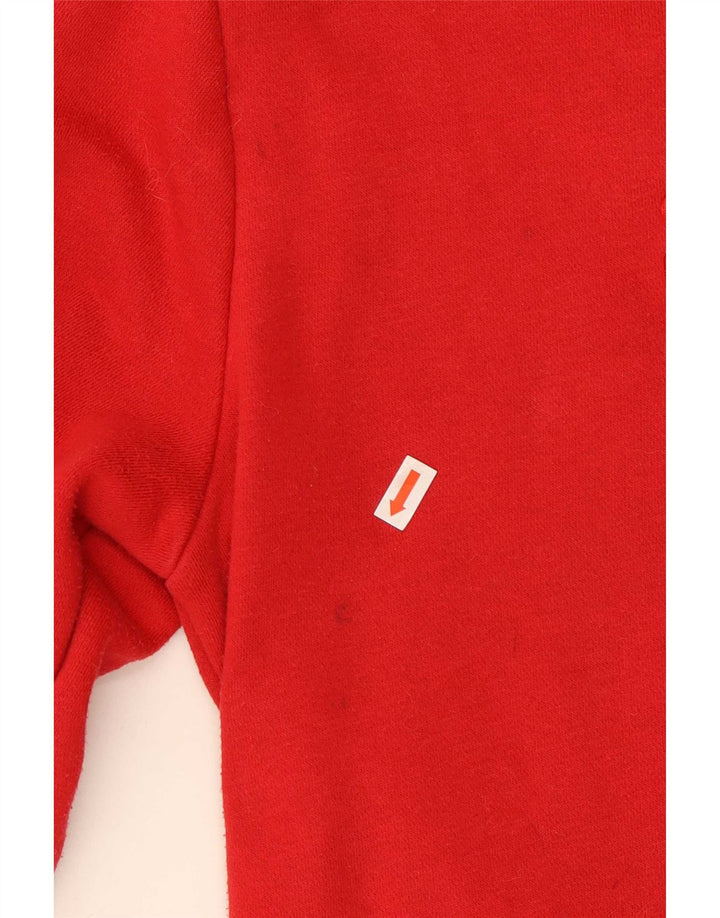 Fila Womens Graphic Sweatshirt Jumper UK 10 Small Red Cotton