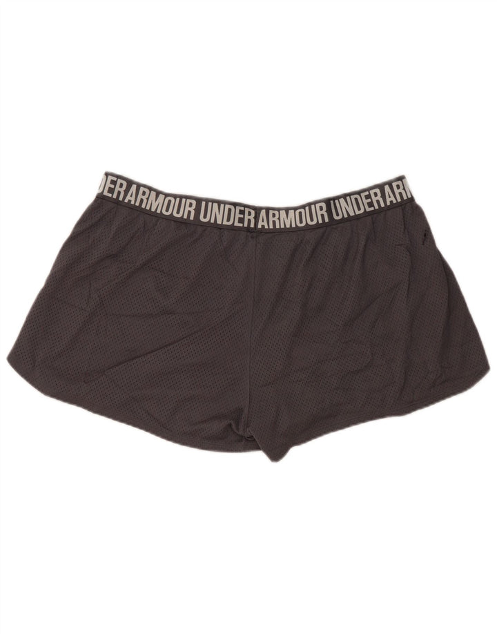 UNDER ARMOUR Womens Graphic Sport Shorts UK 18 XL  Grey