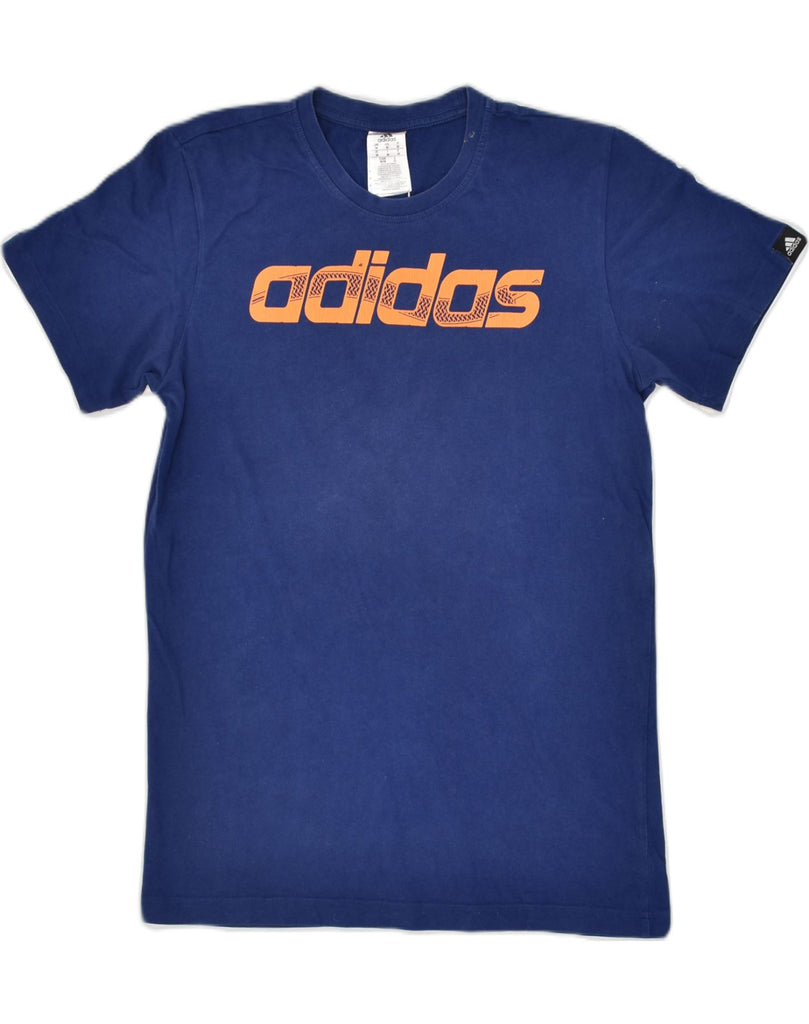 ADIDAS Mens Graphic T-Shirt Top Medium Blue Cotton | Vintage Adidas | Thrift | Second-Hand Adidas | Used Clothing | Messina Hembry 