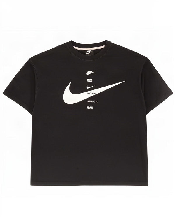 Nike Mens Graphic T-Shirt Top XL Black Cotton