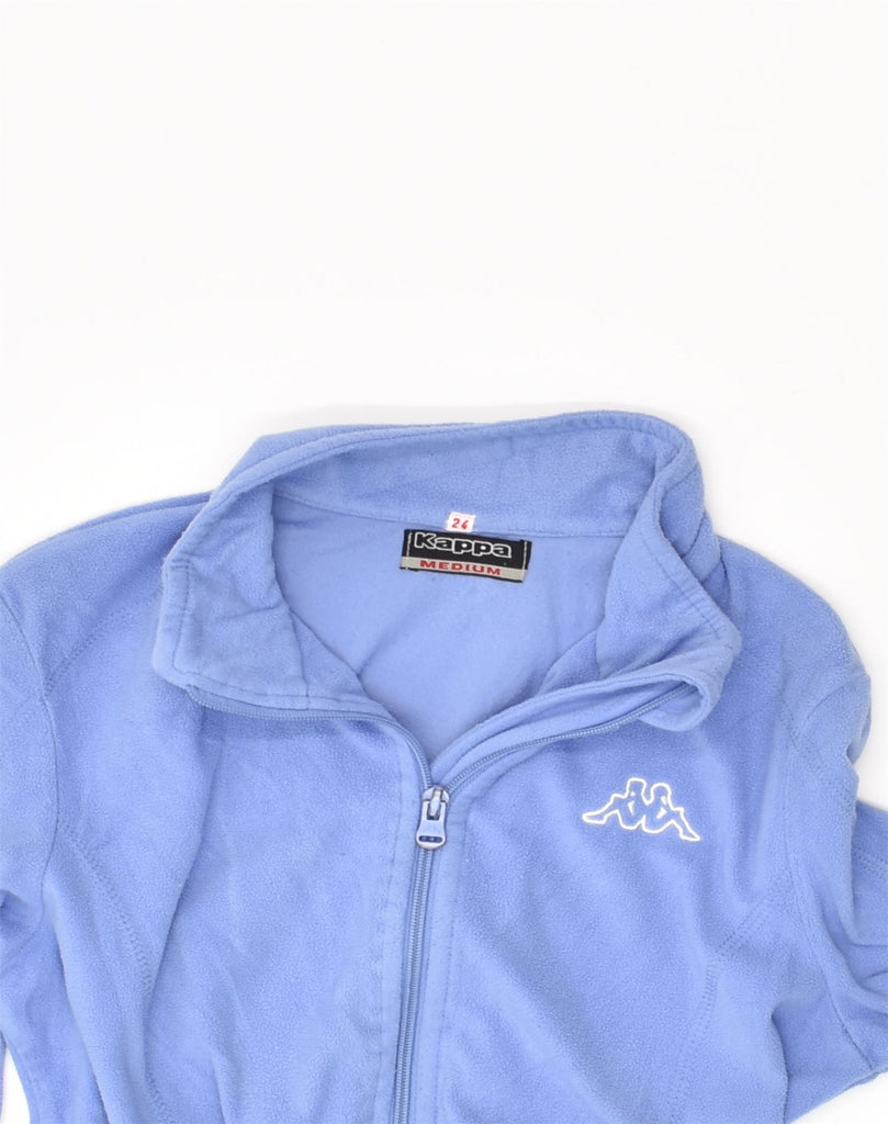 KAPPA Womens Fleece Jacket UK 12 Medium Blue Polyester | Vintage Kappa | Thrift | Second-Hand Kappa | Used Clothing | Messina Hembry 