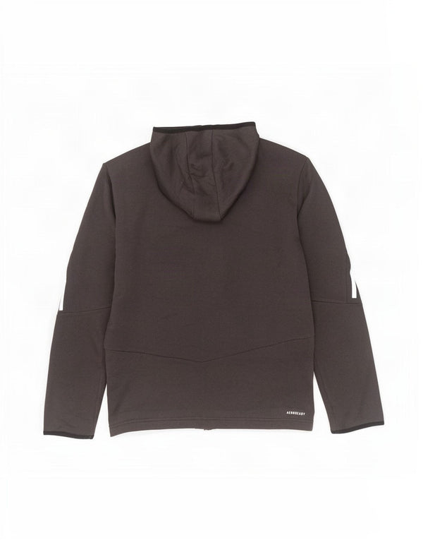 Adidas Mens Aeroready Zip Hoodie Sweater Small Grey Polyester
