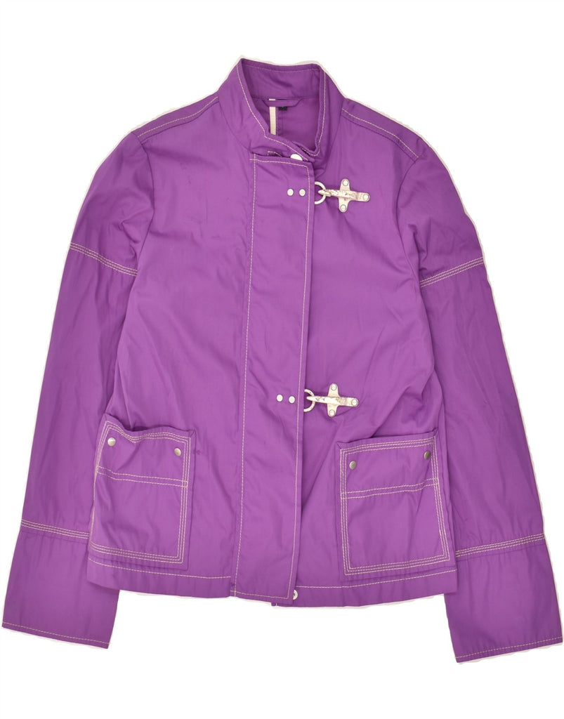 FAY Womens Bomber Jacket UK 10 Small Purple Vintage Fay and Second-Hand Fay from Messina Hembry 