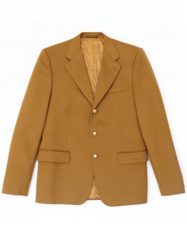 Pierre Cardin Mens 3 Button Blazer Jacket IT 50 Large Beige Wool