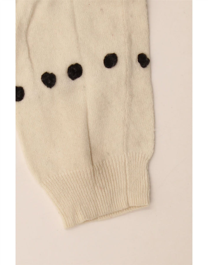 J. Crew Womens Boat Neck Jumper Sweater UK 10 Small Off White Viscose