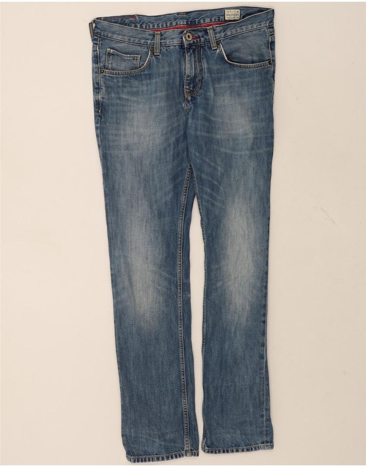 Tommy Hilfiger Mens Straight Jeans W33 L32 Blue