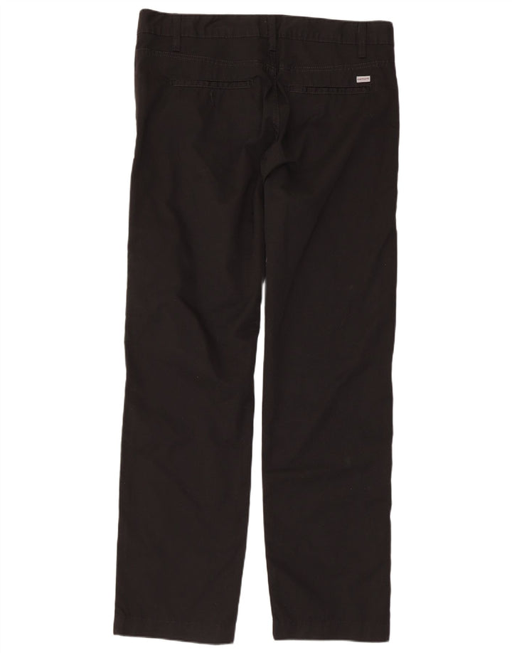 CARHARTT Mens Straight Chino Trousers W34 L32 Black Cotton