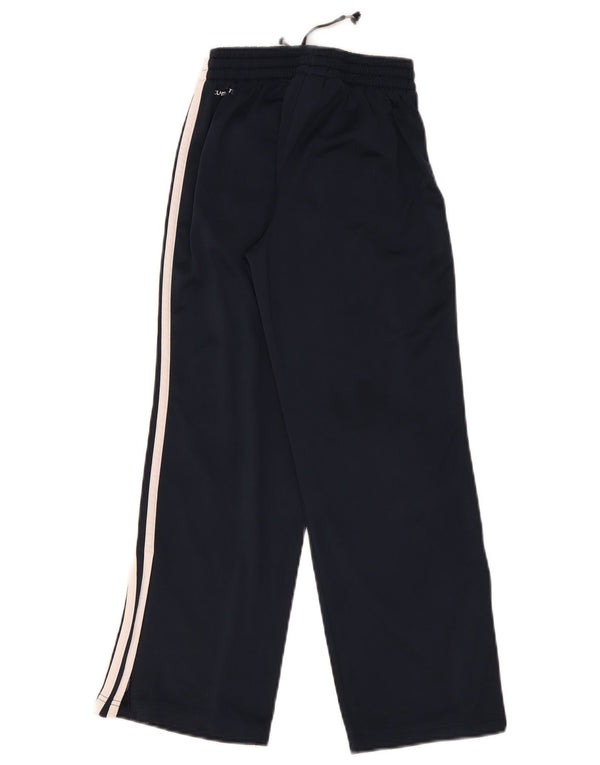 Adidas Girls Clima 365 Tracksuit Trousers 9-10 Years Navy Blue Polyester