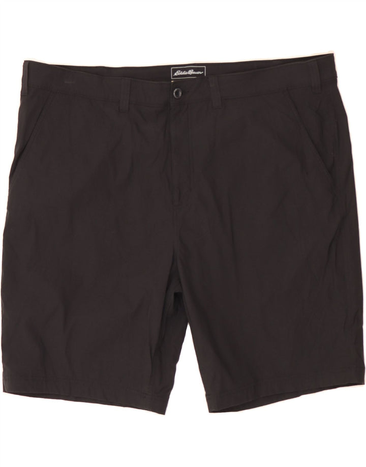 EDDIE BAUER Mens Chino Shorts W46 3XL  Black Nylon Vintage Eddie Bauer and Second-Hand Eddie Bauer from Messina Hembry 