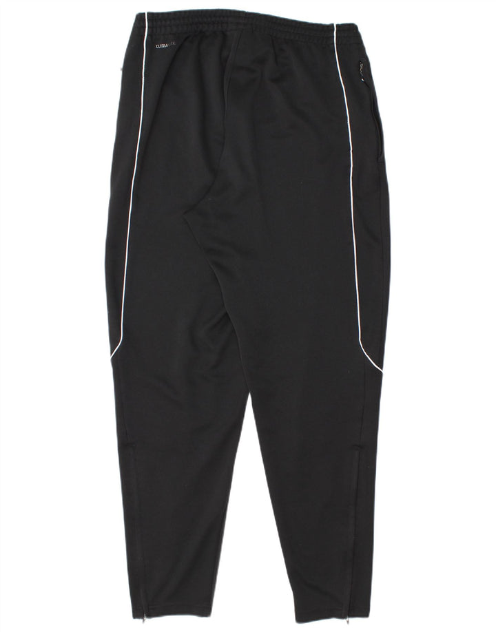 ADIDAS Mens Climalite Tracksuit Trousers Large Black Polyester