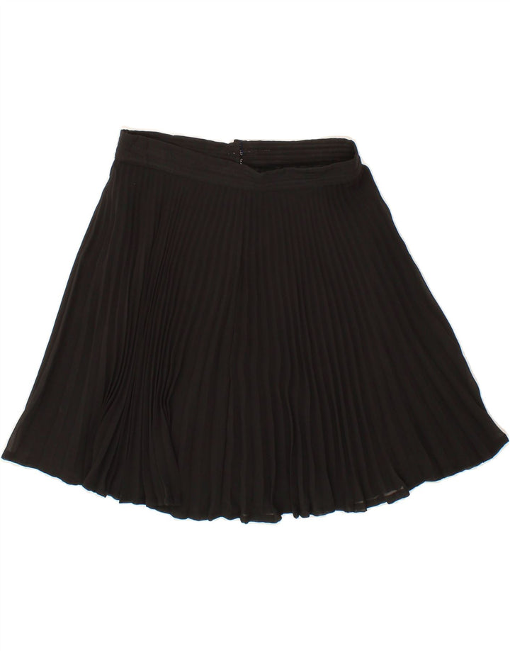 L'ALTRA MODA Womens Pleated Skirt UK 10 Small W26  Black Vintage L'altra Moda and Second-Hand L'altra Moda from Messina Hembry 