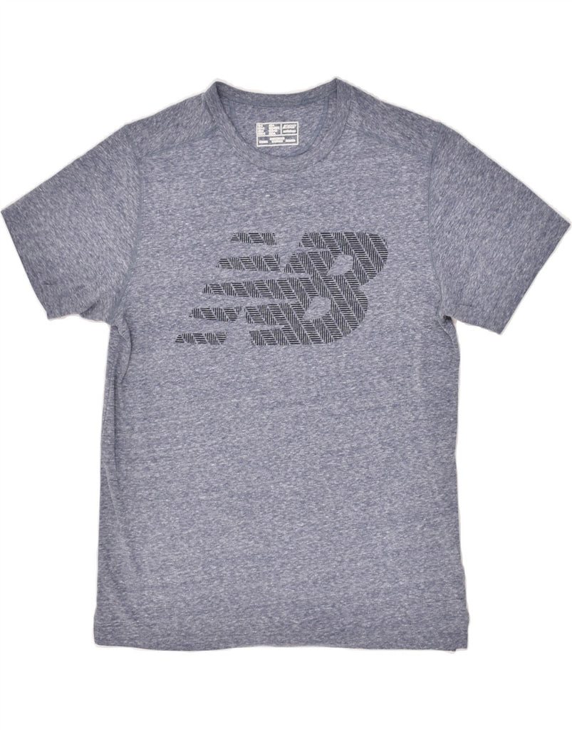 NEW BALANCE Mens Graphic T-Shirt Top Medium Grey Flecked Cotton | Vintage New Balance | Thrift | Second-Hand New Balance | Used Clothing | Messina Hembry 