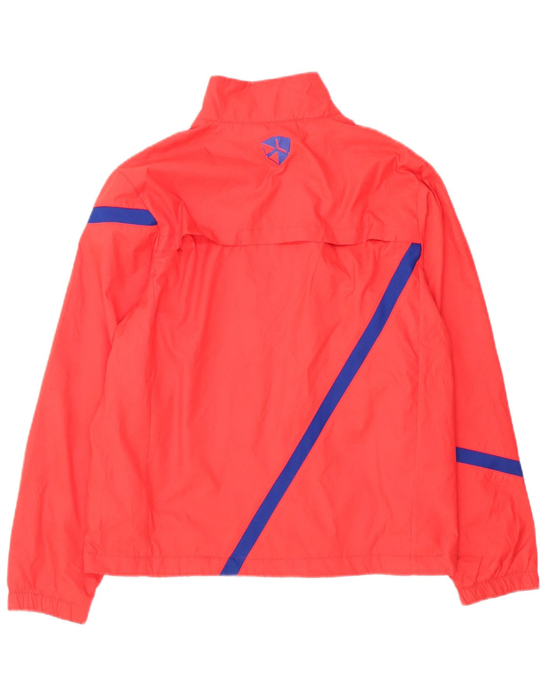 Nike Boys Tracksuit Top Jacket 12-13 Years Large Red Colourblock Polyester