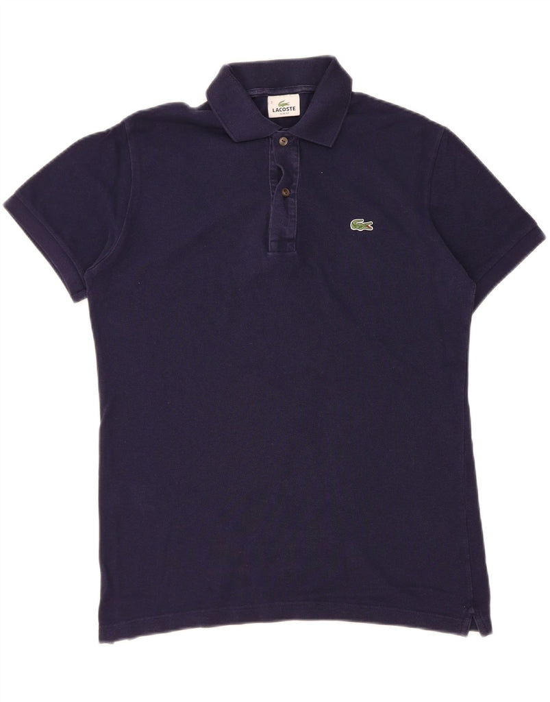 LACOSTE Mens Slim Fit Polo Shirt Size 3 Small Navy Blue Cotton Vintage Lacoste and Second-Hand Lacoste from Messina Hembry 
