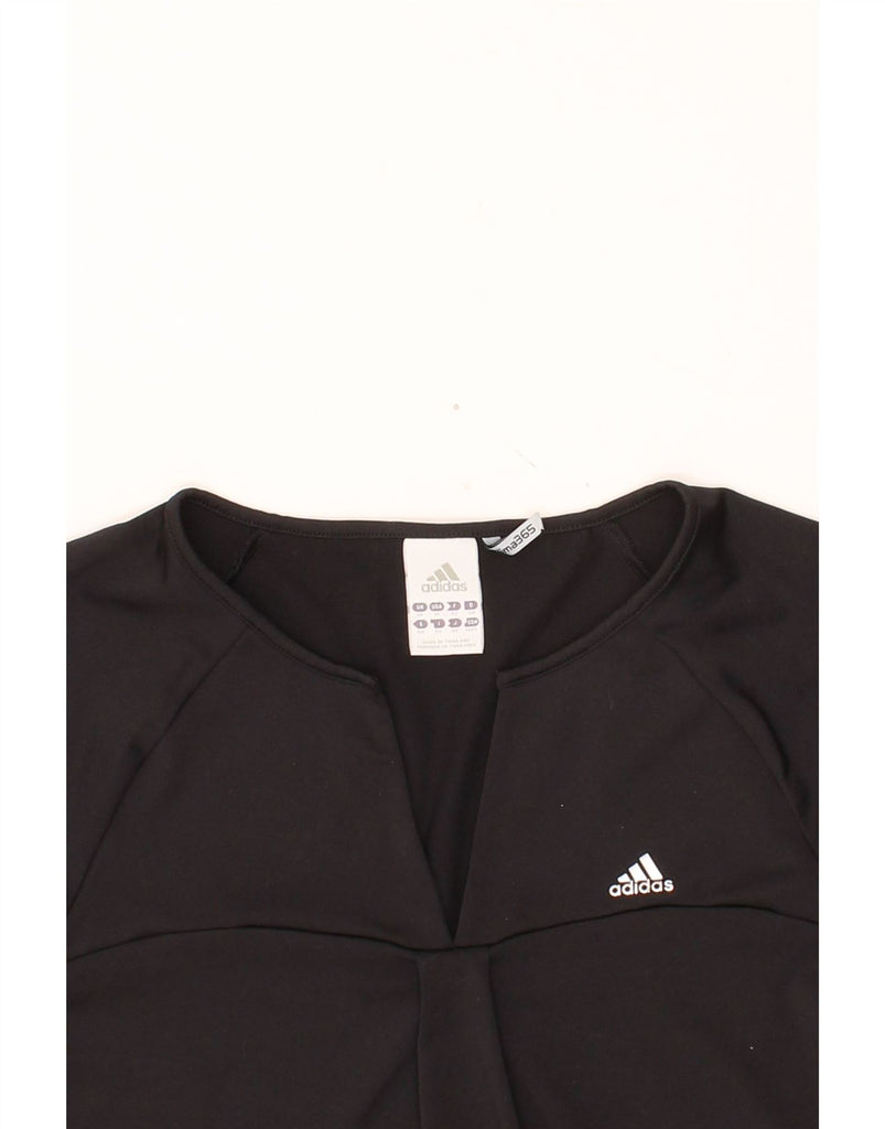 ADIDAS Womens Clima 365 T-Shirt Top UK 14 Medium Black Polyester Vintage Adidas and Second-Hand Adidas from Messina Hembry 