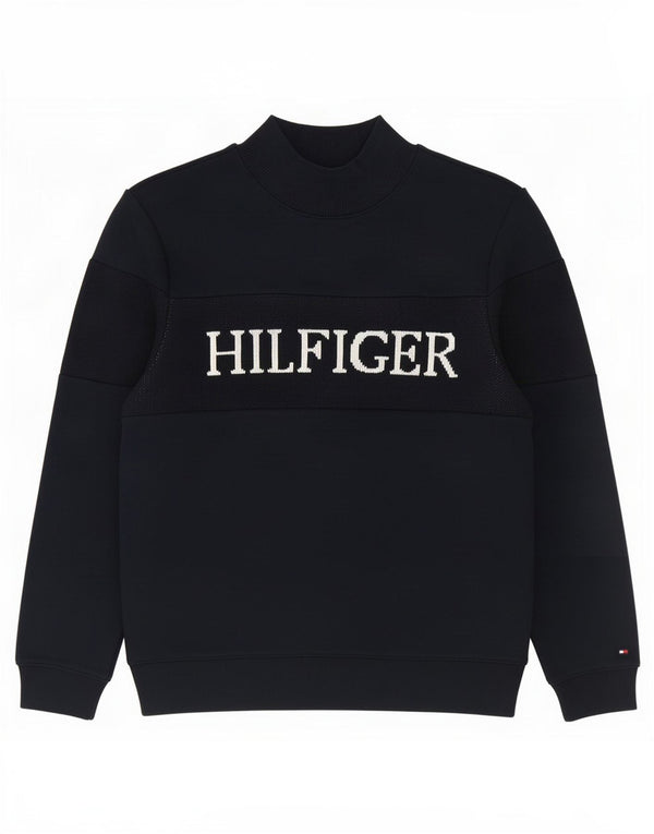Tommy Hilfiger Mens Graphic Sweatshirt Jumper Small Navy Blue