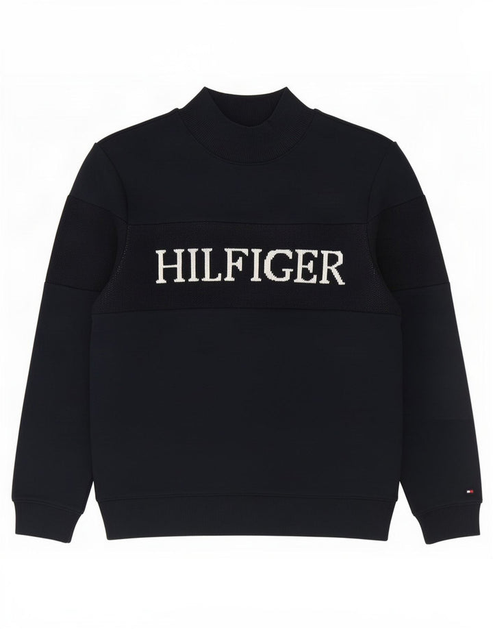 Tommy Hilfiger Mens Graphic Sweatshirt Jumper Small Navy Blue