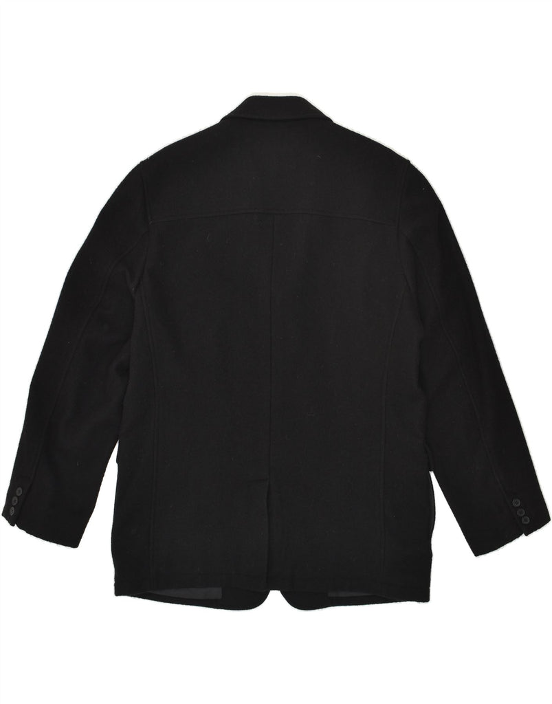 BLUNAUTA Mens 3 Button Blazer Jacket UK 42 XL Black Wool | Vintage Blunauta | Thrift | Second-Hand Blunauta | Used Clothing | Messina Hembry 
