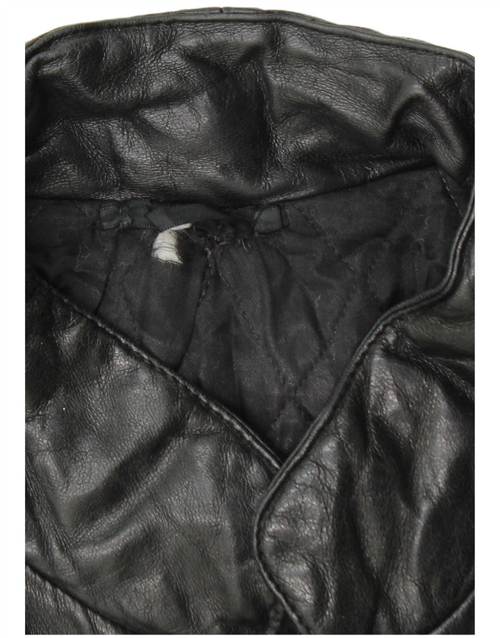 Vintage Mens Leather Jacket UK 38 Medium Black